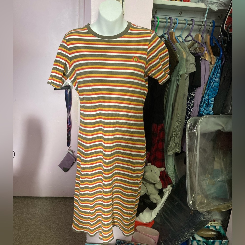Stüssy Striped Multicolor Casual Dress